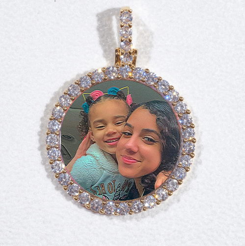 3D CIRCLE CUSTOM PICTURE PENDANT SMALL SIZE