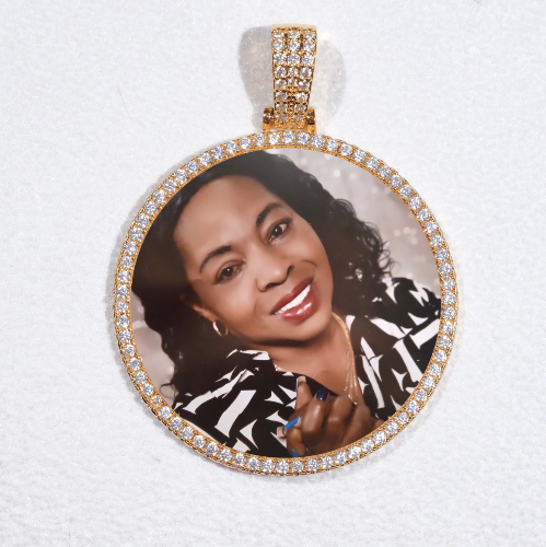 MEDIUM 3D CIRCLE CUSTOM PICTURE PENDANT