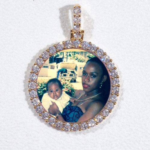 3D CIRCLE CUSTOM PICTURE PENDANT SMALL SIZE