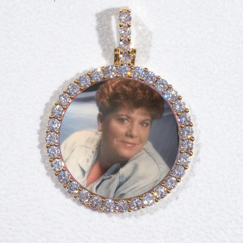 3D CIRCLE CUSTOM PICTURE PENDANT SMALL SIZE
