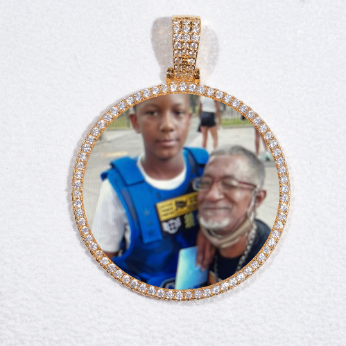 MEDIUM 3D CIRCLE CUSTOM PICTURE PENDANT