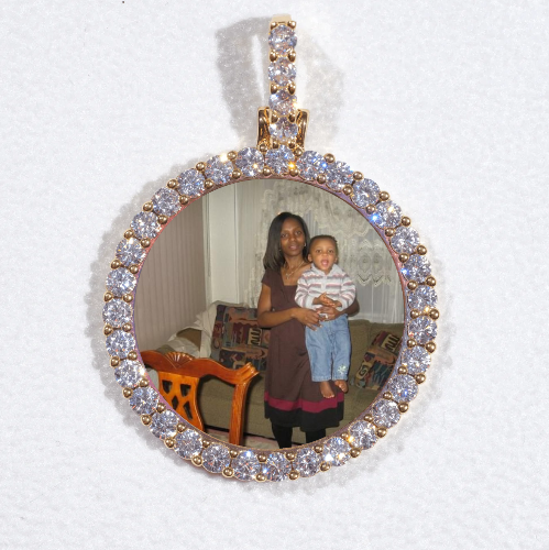 3D CIRCLE CUSTOM PICTURE PENDANT SMALL SIZE