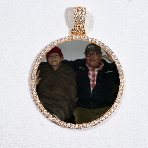 MEDIUM 3D CIRCLE CUSTOM PICTURE PENDANT
