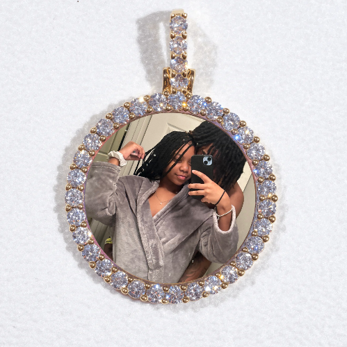 3D CIRCLE CUSTOM PICTURE PENDANT SMALL SIZE