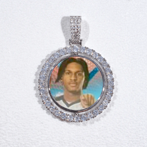 3D Spinning 2-Faced Custom Picture Pendant
