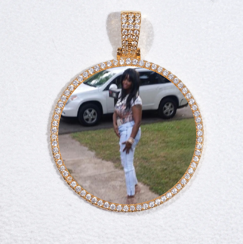 MEDIUM 3D CIRCLE CUSTOM PICTURE PENDANT