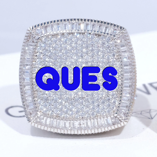 CUSTOM LETTER 3D ICED RING