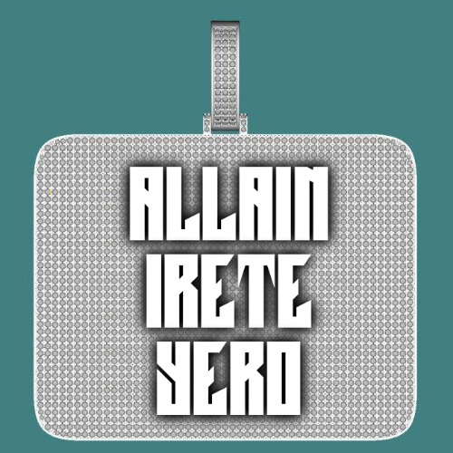 CUSTOM LETTER NECKLACE 3D BIG SQUARE