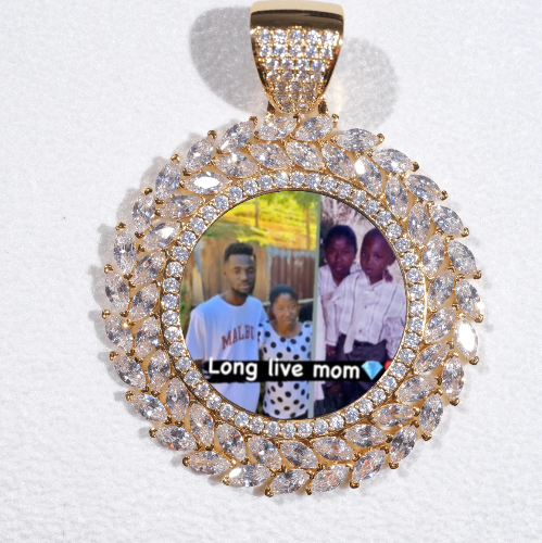 Large 3D Wheat Ear Custom Picture Pendant