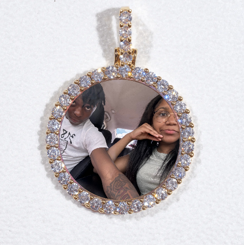 3D CIRCLE CUSTOM PICTURE PENDANT SMALL SIZE