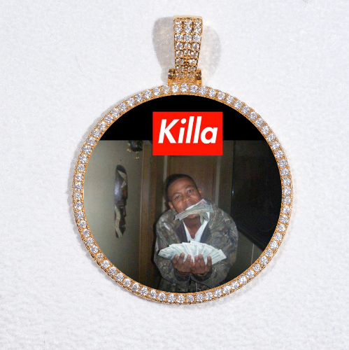 MEDIUM 3D CIRCLE CUSTOM PICTURE PENDANT