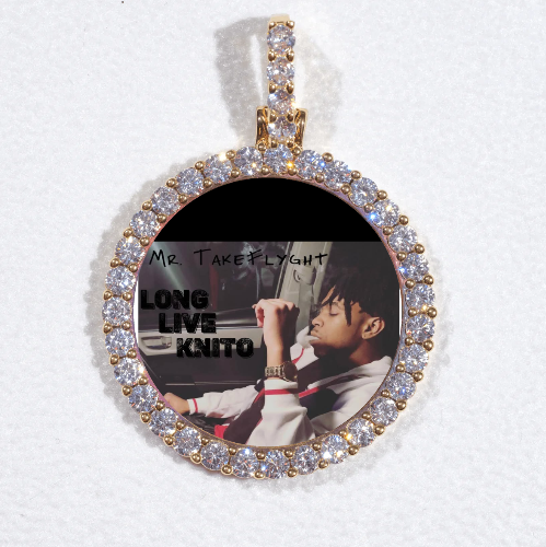 3D CIRCLE CUSTOM PICTURE PENDANT SMALL SIZE