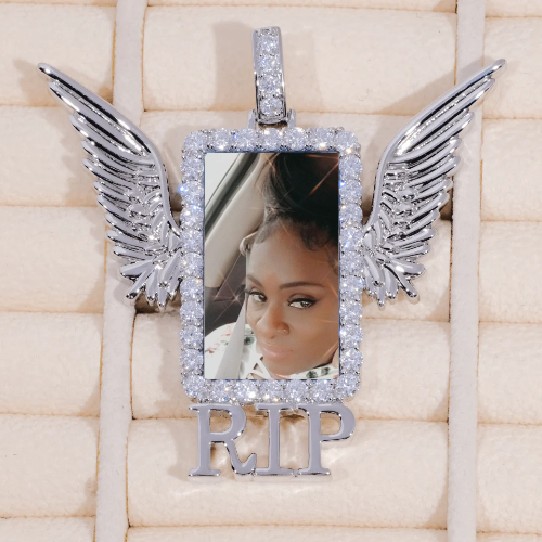 RIP WING 3D CUSTOM PICTURE PENDANT