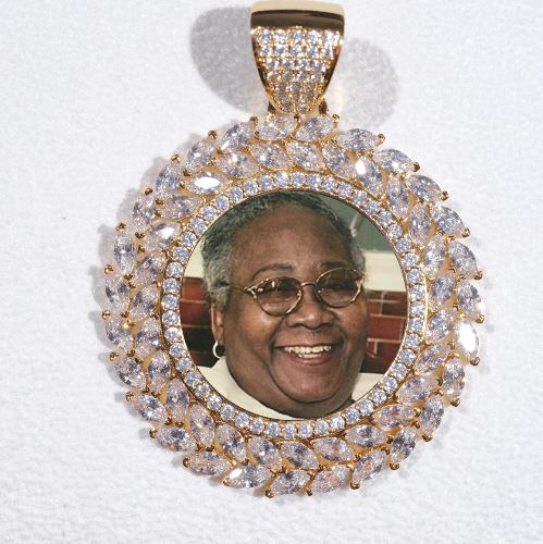Large 3D Wheat Ear Custom Picture Pendant