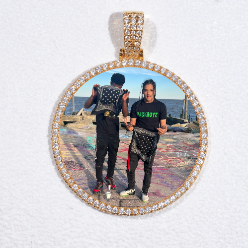 MEDIUM 3D CIRCLE CUSTOM PICTURE PENDANT