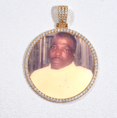 MEDIUM 3D CIRCLE CUSTOM PICTURE PENDANT