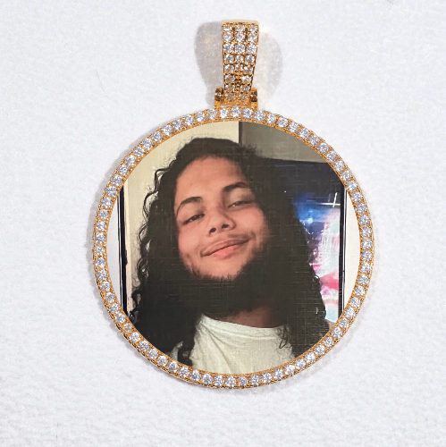 MEDIUM 3D CIRCLE CUSTOM PICTURE PENDANT