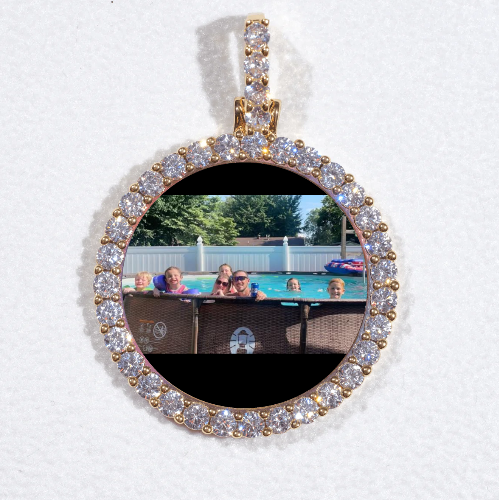 3D CIRCLE CUSTOM PICTURE PENDANT SMALL SIZE