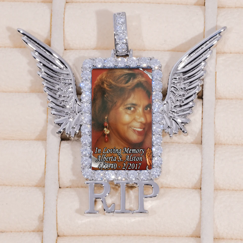 RIP WING 3D CUSTOM PICTURE PENDANT