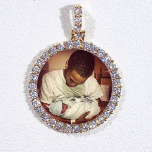 3D CIRCLE CUSTOM PICTURE PENDANT SMALL SIZE