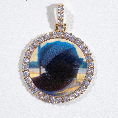 3D CIRCLE CUSTOM PICTURE PENDANT SMALL SIZE