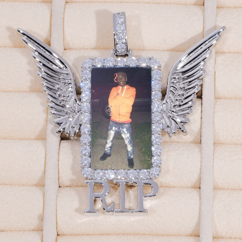 RIP WING 3D CUSTOM PICTURE PENDANT