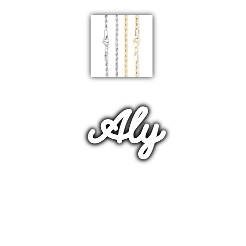 Script Custom Letter Necklace
