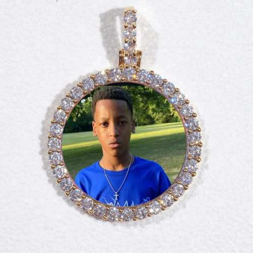 3D CIRCLE CUSTOM PICTURE PENDANT SMALL SIZE