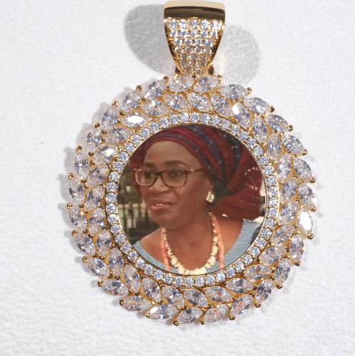 Large 3D Wheat Ear Custom Picture Pendant