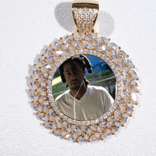 Large 3D Wheat Ear Custom Picture Pendant