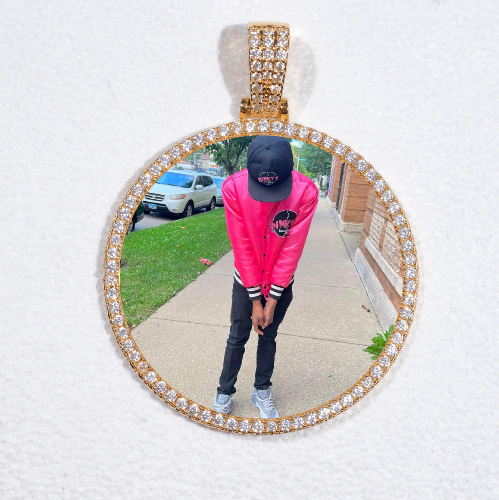 MEDIUM 3D CIRCLE CUSTOM PICTURE PENDANT