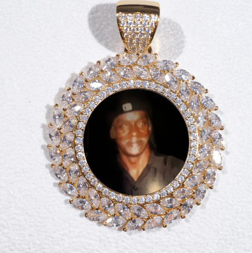 Large 3D Wheat Ear Custom Picture Pendant