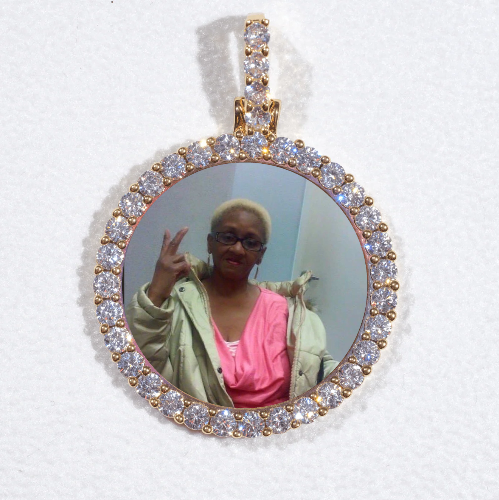3D CIRCLE CUSTOM PICTURE PENDANT SMALL SIZE