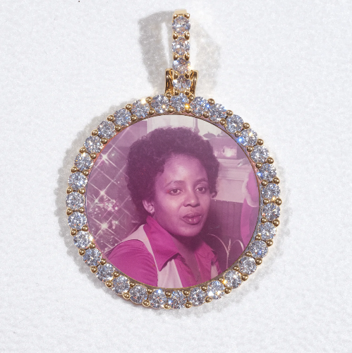 3D CIRCLE CUSTOM PICTURE PENDANT SMALL SIZE