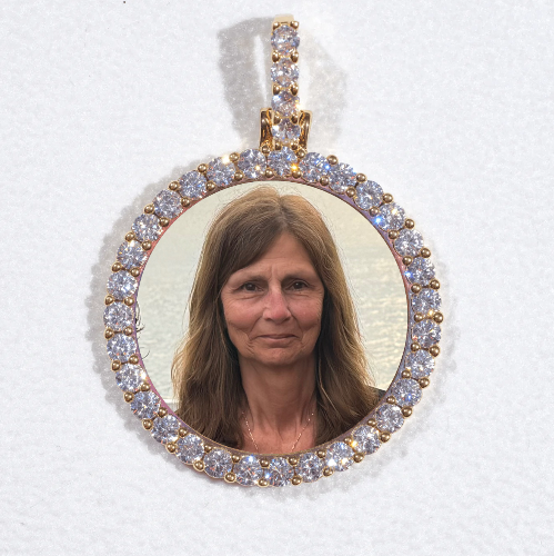 3D CIRCLE CUSTOM PICTURE PENDANT SMALL SIZE