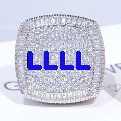 CUSTOM LETTER 3D ICED RING