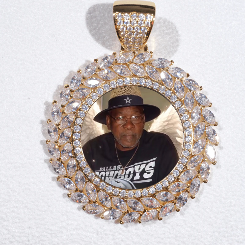 Large 3D Wheat Ear Custom Picture Pendant
