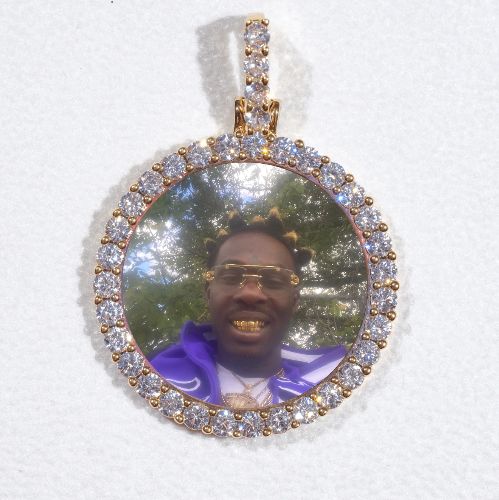 3D CIRCLE CUSTOM PICTURE PENDANT SMALL SIZE