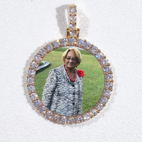 3D CIRCLE CUSTOM PICTURE PENDANT SMALL SIZE
