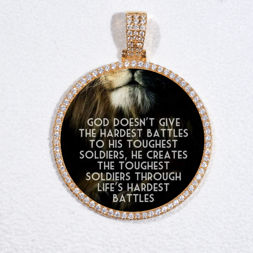 MEDIUM 3D CIRCLE CUSTOM PICTURE PENDANT