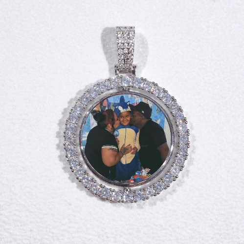 3D Spinning 2-Faced Custom Picture Pendant