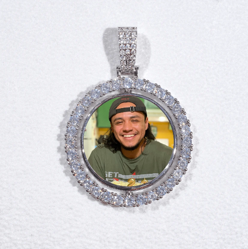 3D Spinning 2-Faced Custom Picture Pendant