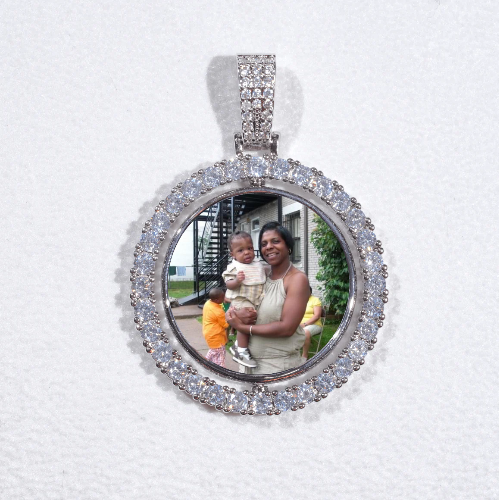 3D Spinning 2-Faced Custom Picture Pendant