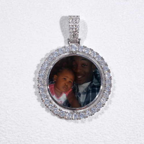 3D Spinning 2-Faced Custom Picture Pendant