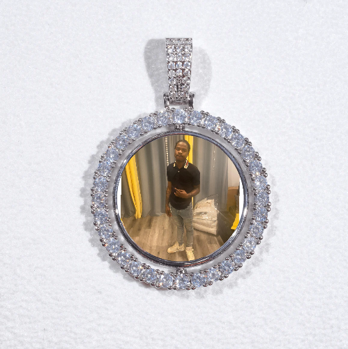 3D Spinning 2-Faced Custom Picture Pendant