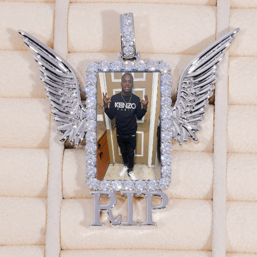 RIP WING 3D CUSTOM PICTURE PENDANT