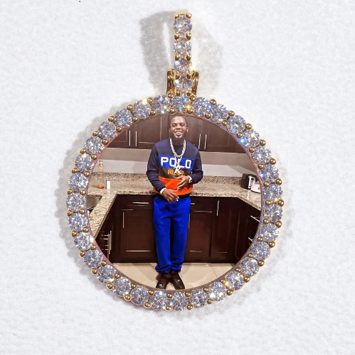 3D CIRCLE CUSTOM PICTURE PENDANT SMALL SIZE