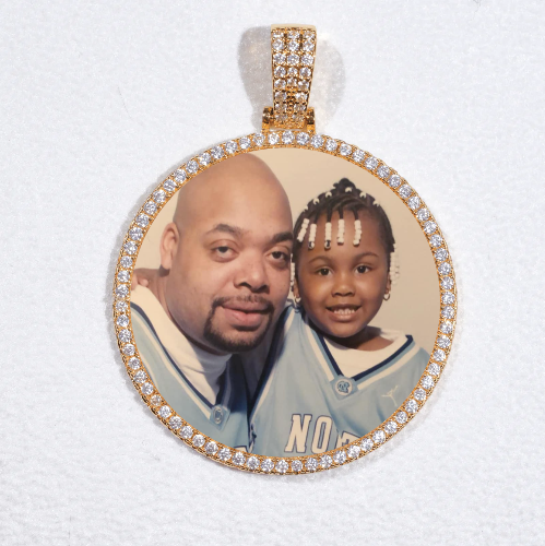 MEDIUM 3D CIRCLE CUSTOM PICTURE PENDANT