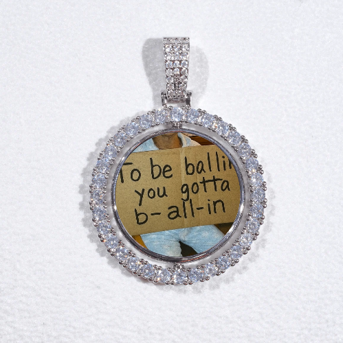 3D Spinning 2-Faced Custom Picture Pendant