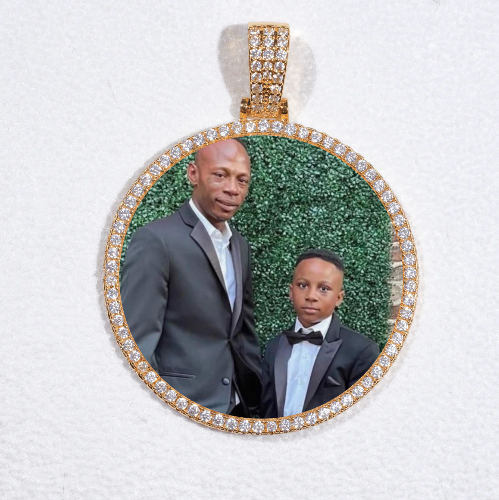 MEDIUM 3D CIRCLE CUSTOM PICTURE PENDANT